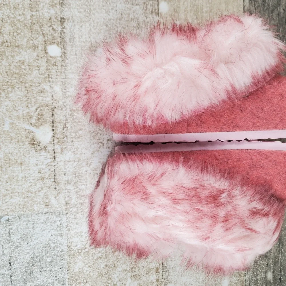 Birkenstock Kaprun Braid Clogs 9 Narrow Inuit‎ Pink Wool Felt Slip On Slipper